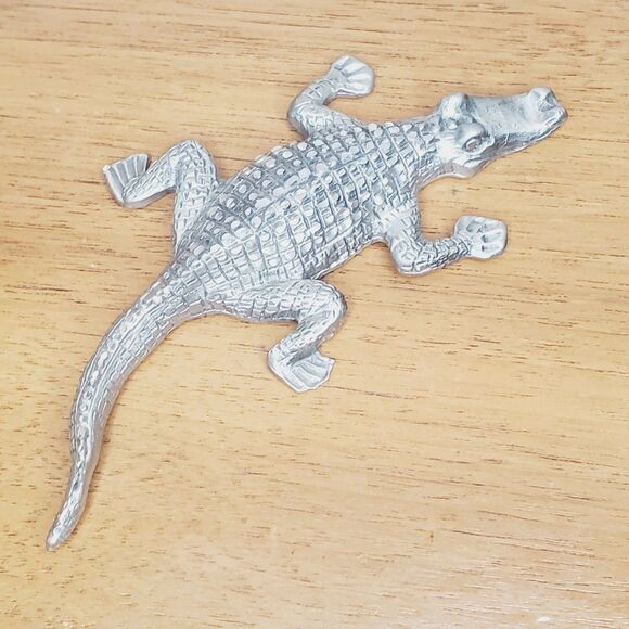 Jewelry - B. Kay Alligator Pewter Figurine Unique Vintage Jewelry 4"Crocodile Paperweight